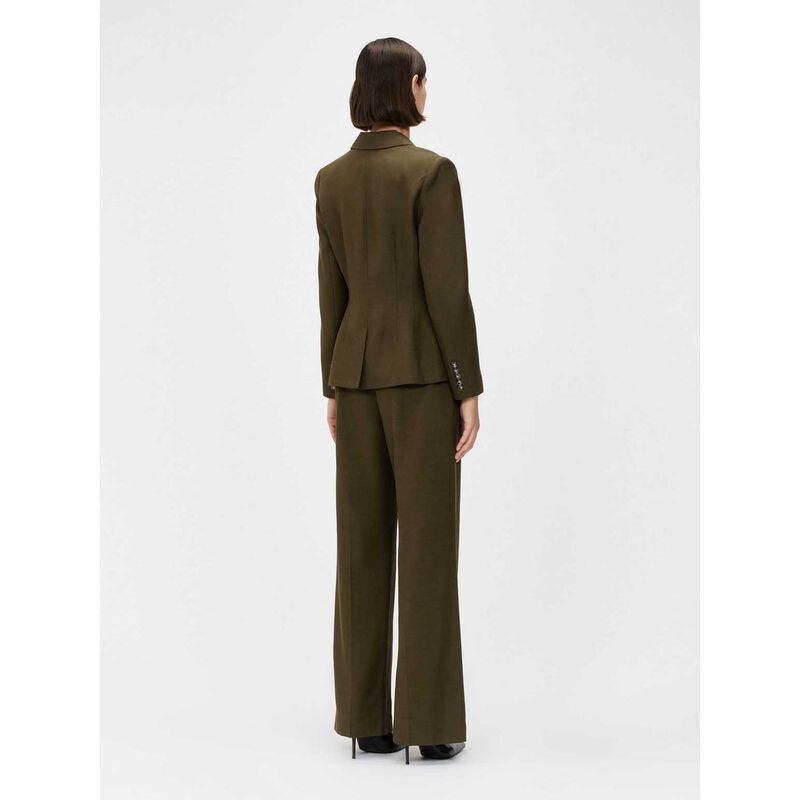 Veronika Maine Stripe Twill Hourglass Blazer image number 1